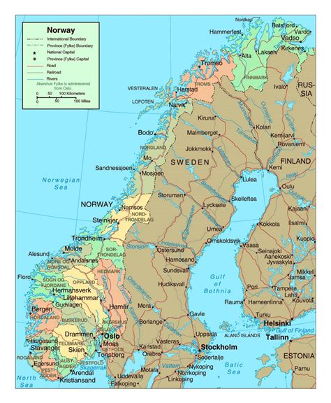 Map of Norway cities: major cities and capital of Norway .